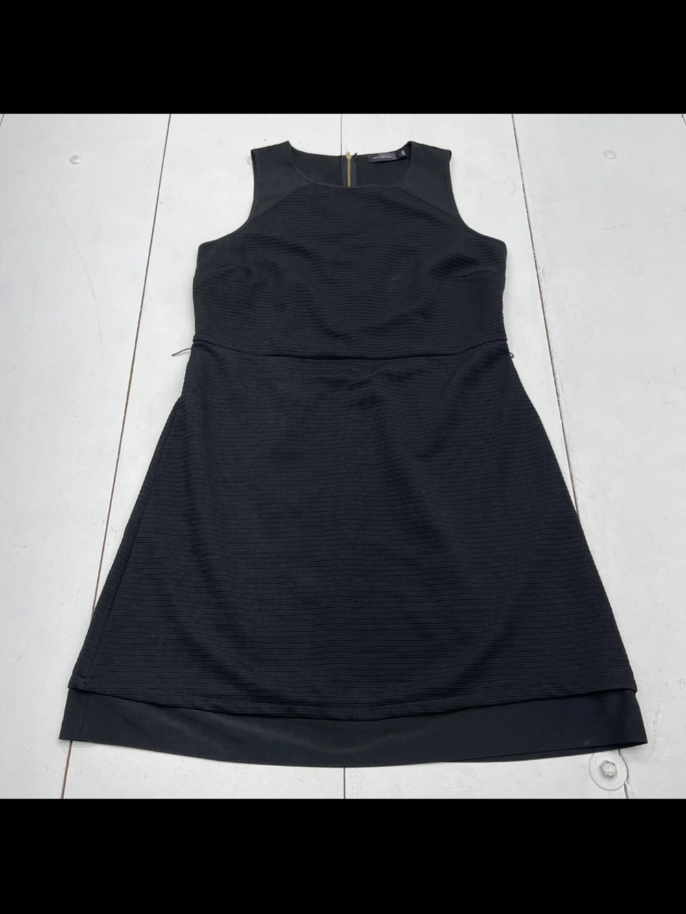 The Limited Black Sleeveless  ribbed Dress